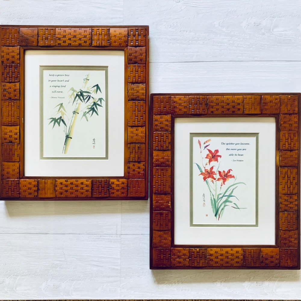 Framed Asian Wall Decor